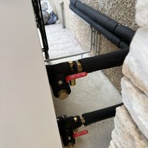 Tuyaux de raccordement d'une pompe à chaleur